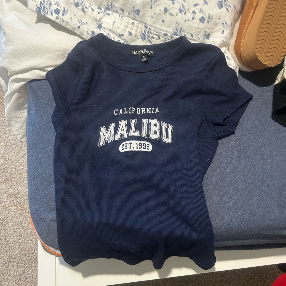 Navy Blue California Malibu T-Shirt